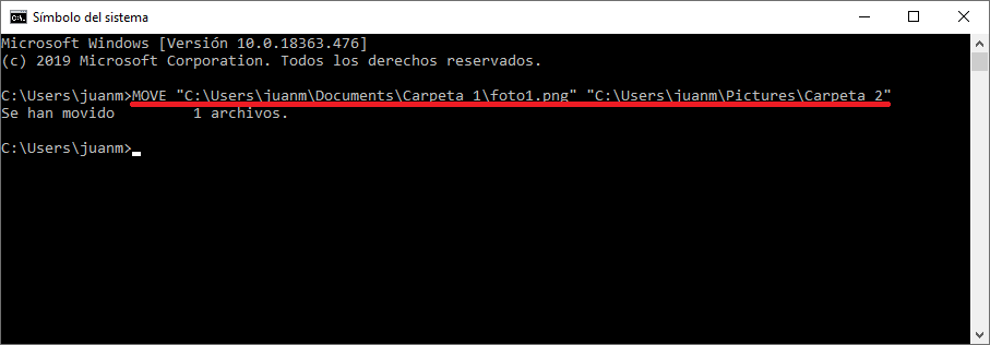 Como Mover Archivos Usando El Cmd De Windows 10 Images And Photos Finder 0977